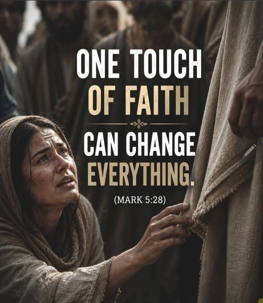 Weeklikse Poster: Touching JESUS is all that matters